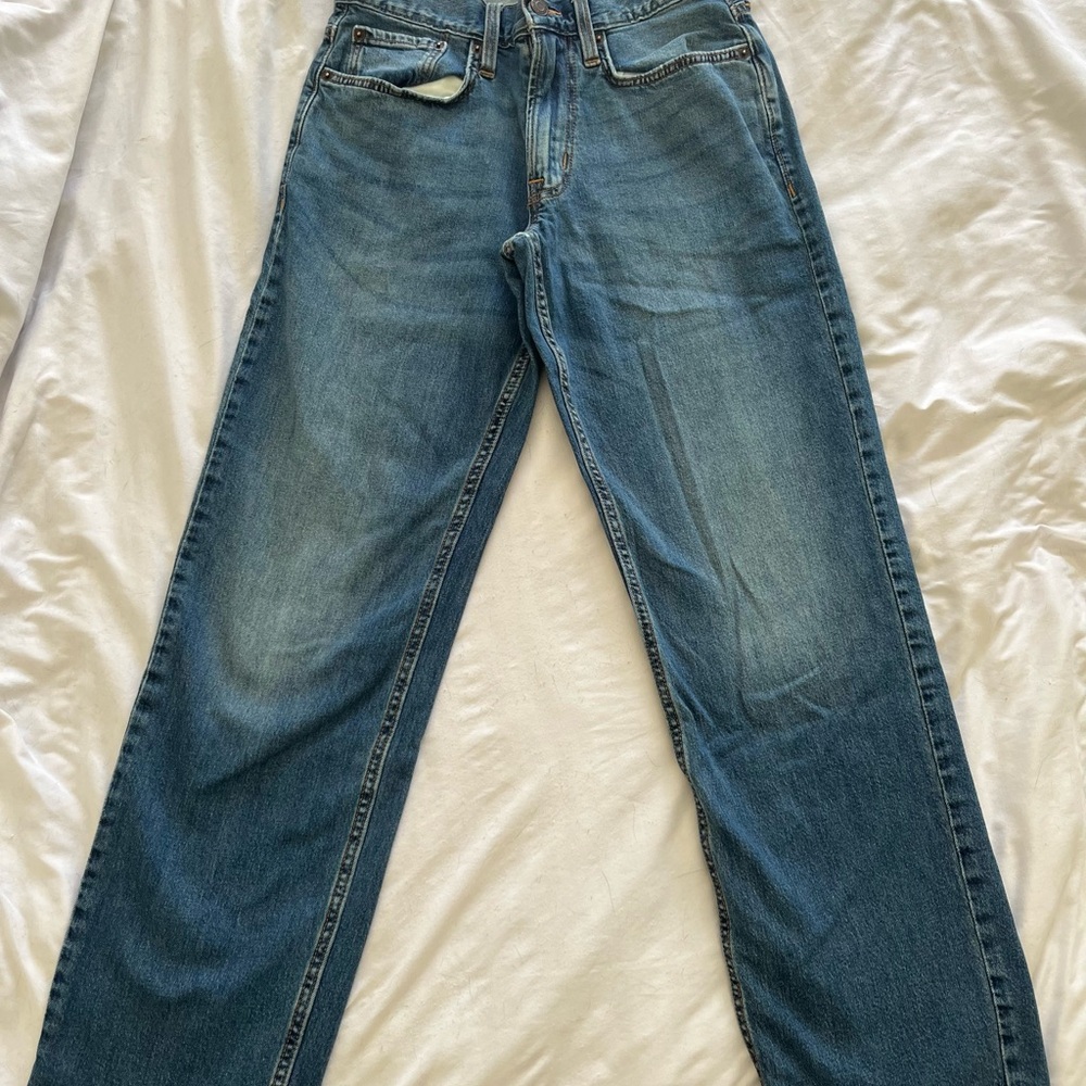 Old Navy Blue Straight Jeans Classic Style